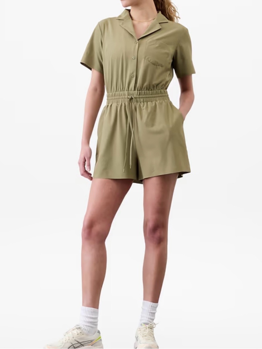Athleta Avenue Romper, NWT, Olive Branch, MT